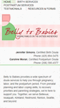 Mobile Screenshot of bellytobabies.com